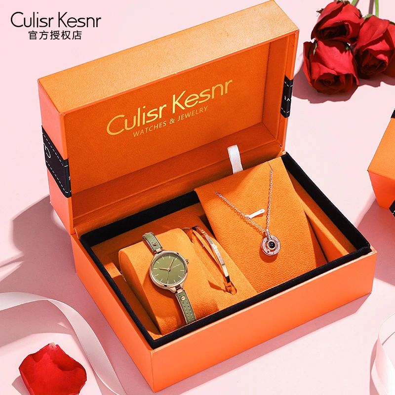 专柜正品薄荷曼波高颜值手表女款女士绿表小众轻奢时尚网红手链表