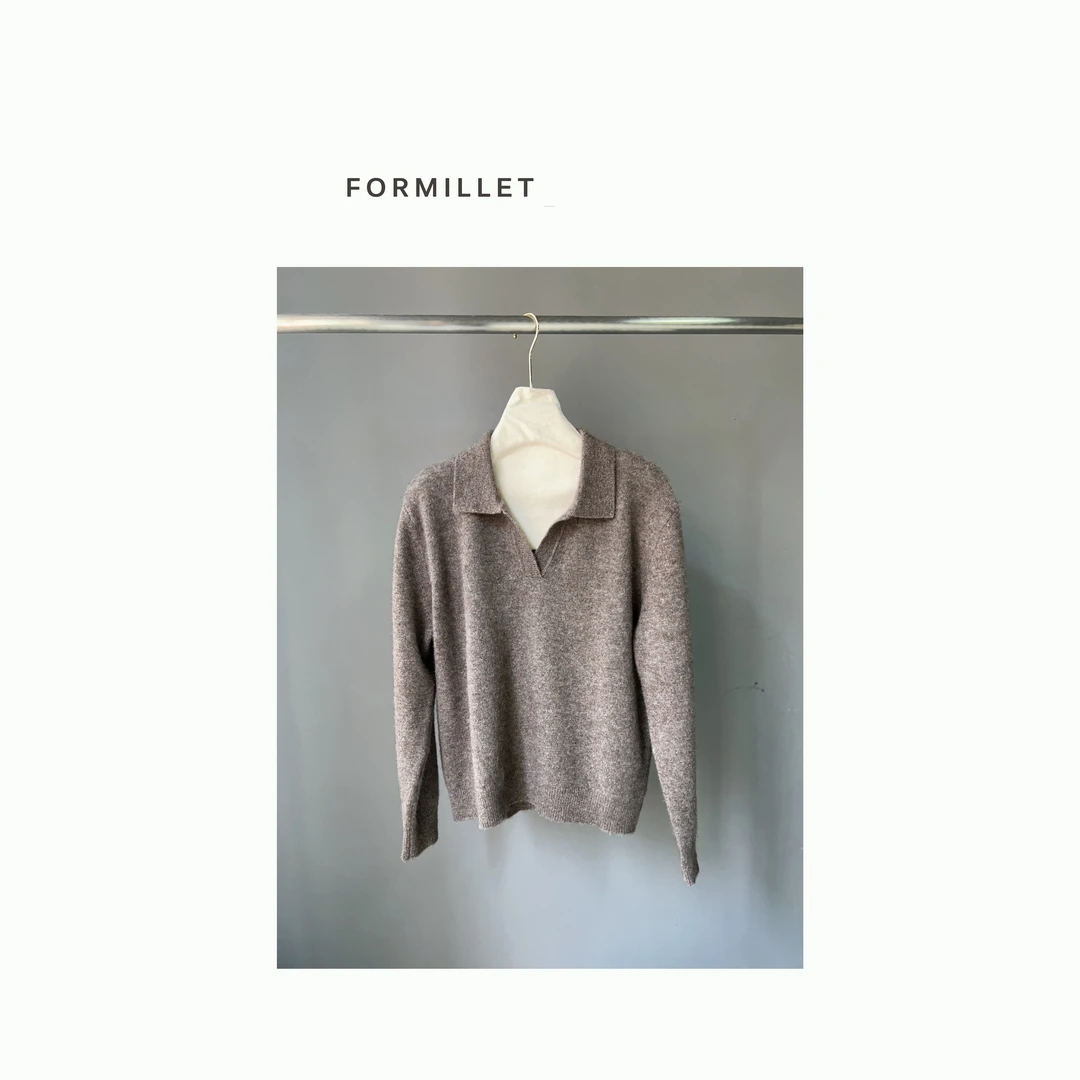 轻奢珍稀牦牛绒超柔软糯亲肤保暖翻领慵懒套头毛衣2501#