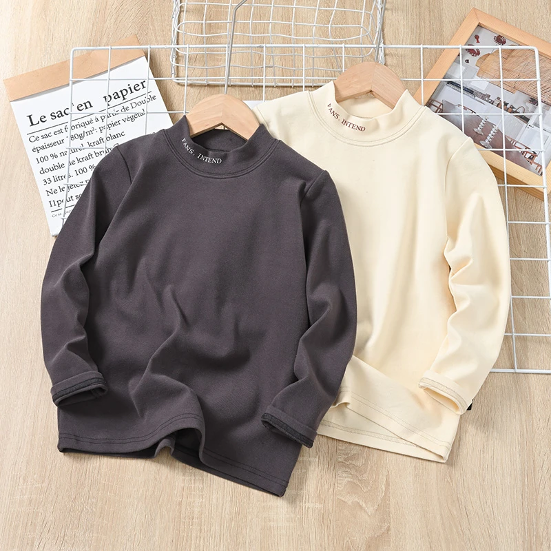 男童加厚长袖T恤秋冬青少年新款儿童圆领棉质打底衫上衣秋款童装