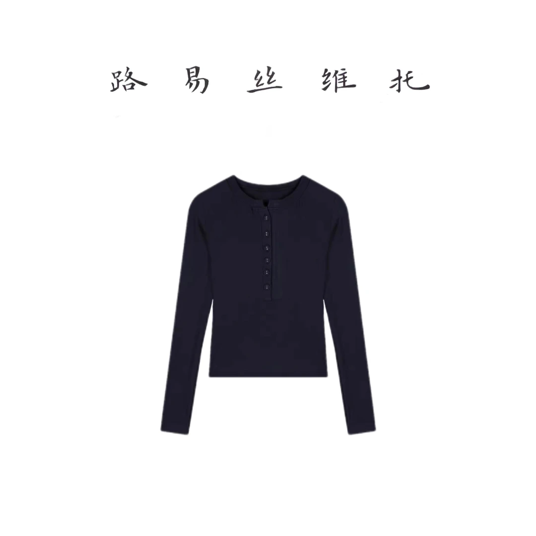 【排扣长袖】新款小众设计师高级感百搭休闲时尚女士简约保暖