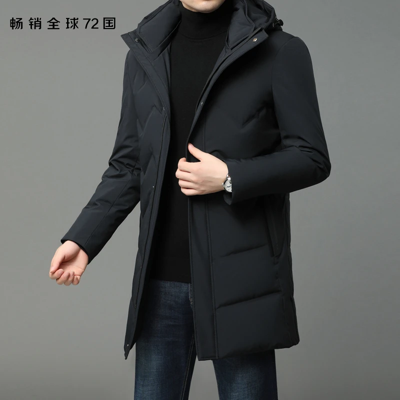 新正波司登男装冬装秋冬中长款潮流保暖时尚羽绒服外穿外套