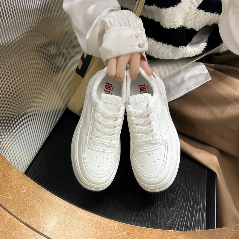 环球2023秋季新款小白鞋百搭运动厚底时尚小众韩版透气ins潮流