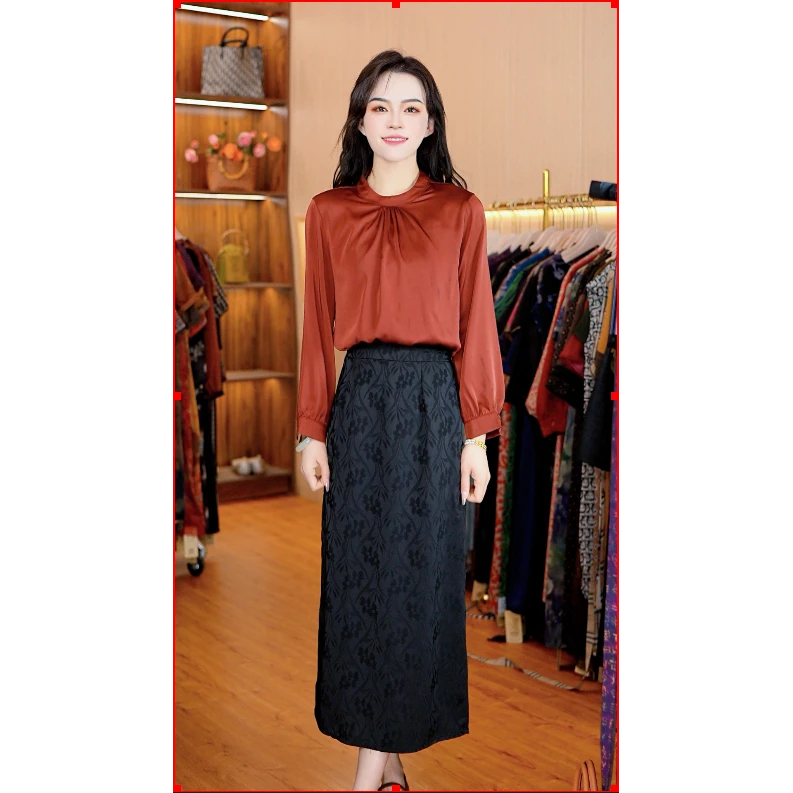 3038-3新款女士长袖上衣小衫