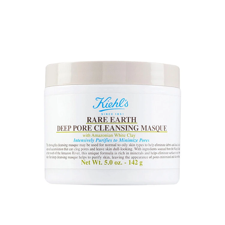 科颜氏（Kiehl's）白泥清洁面膜 亚马逊泥膜去黑头粉刺净化毛孔平滑肌肤 白泥面膜 125ml
