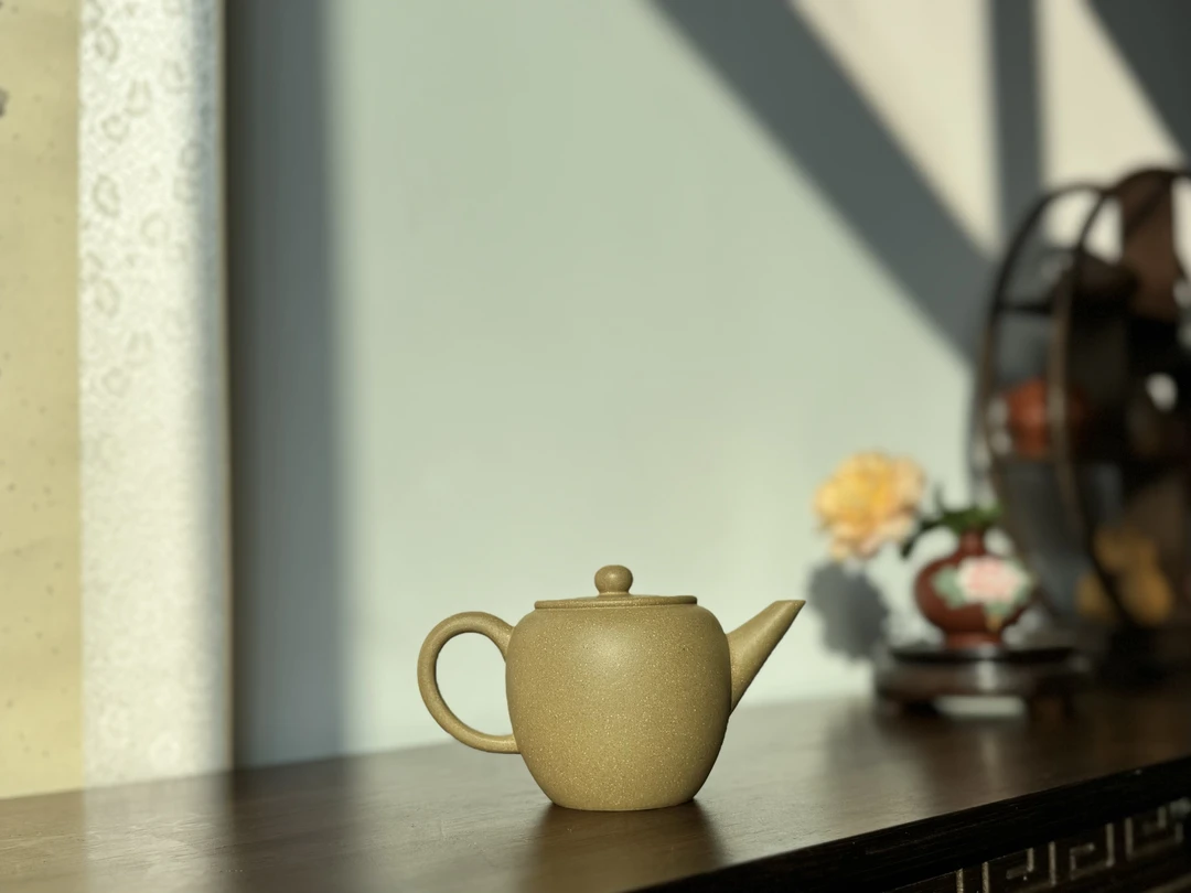 【本山绿泥·苹果水平】全手工原矿茶壶本绿手制小容量泥壶宫灯老壶