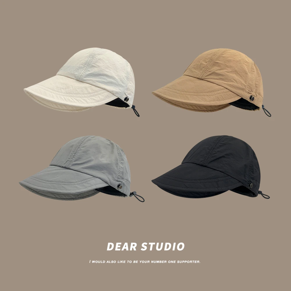 赵露丝同款升级版速干鸭舌帽子女夏季百搭薄款防晒遮阳帽盆帽男潮