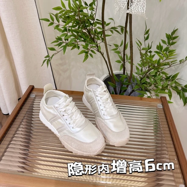 「芭蕾系列」6cm小个子内增高透气芭蕾德训鞋