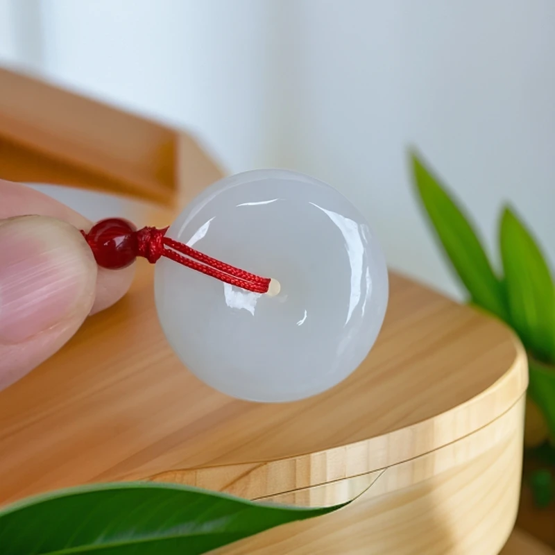 【翡翠玉石】平安扣玉石吊坠珠宝百搭送礼生日礼物（多样性发一件）