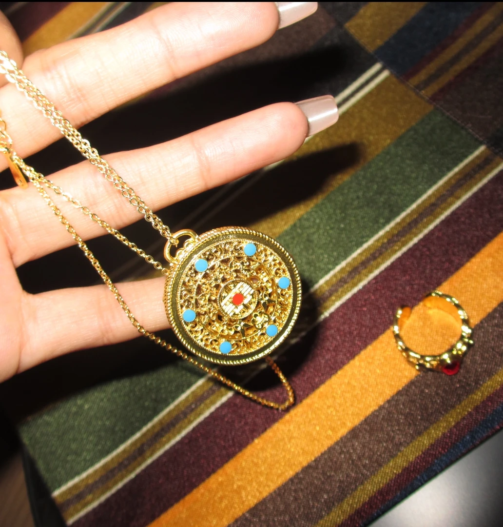 「央泽」项链新款古法包金藏式项链配饰