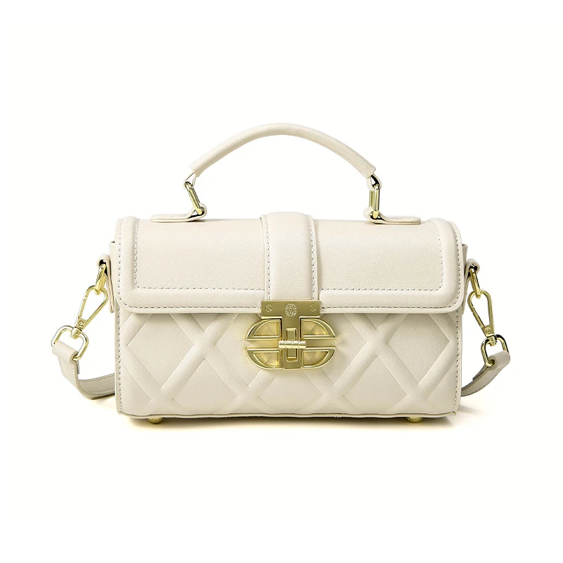 女士包包2025新款凹凸格流行百搭斜挎包小包女高级感礼物真皮女包