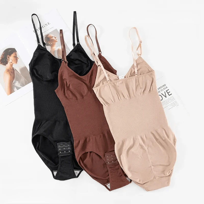 连体束身衣女收腹裤开档提臀束形吊带内衣弹力束腹美体束身衣显瘦