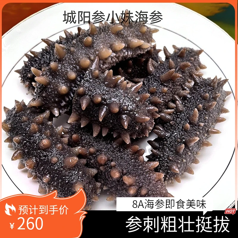 （认准零添加送PH试纸）9A参王深水6-9只/斤即食海参深海低播辽刺参