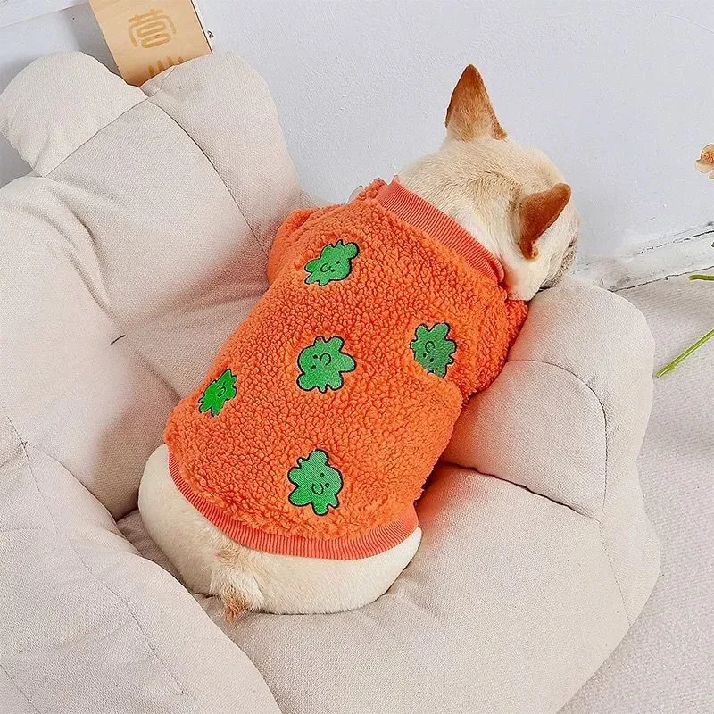可爱网红狗狗衣服秋冬款加绒加厚小型犬巴哥法斗衣服冬季棉衣保暖