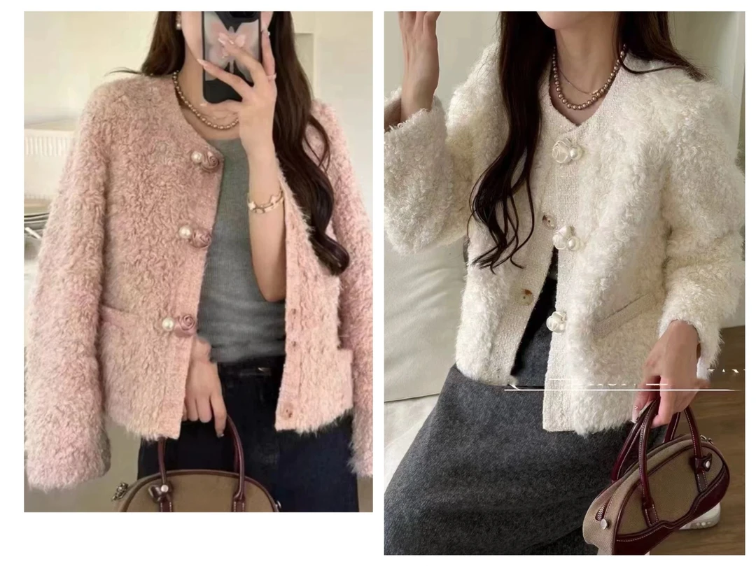 大尚同款24102小香皮毛一体外套