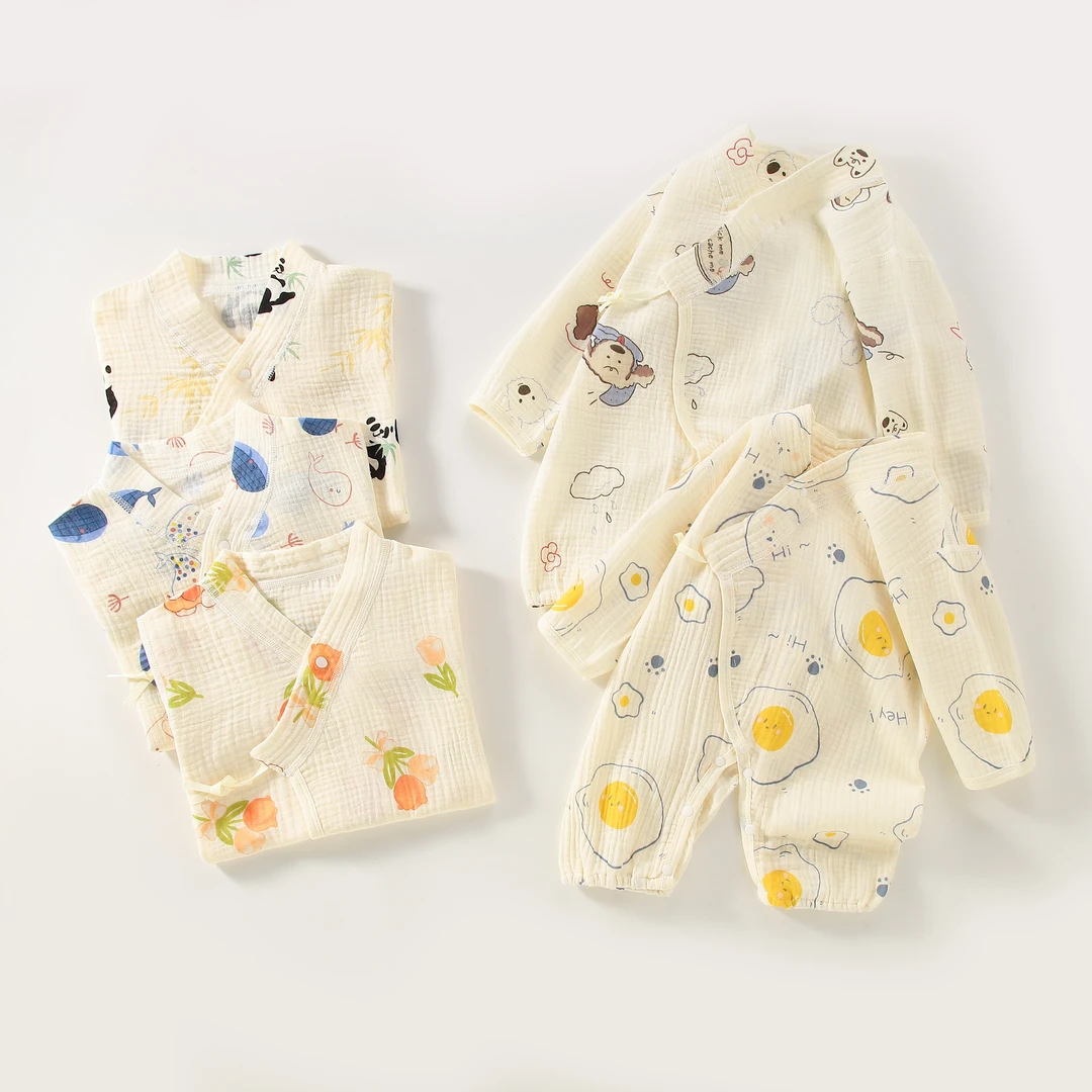 新生儿长袖新生儿和尚服儿童节幼儿宝宝薄款新生婴贴身轻薄透气宝