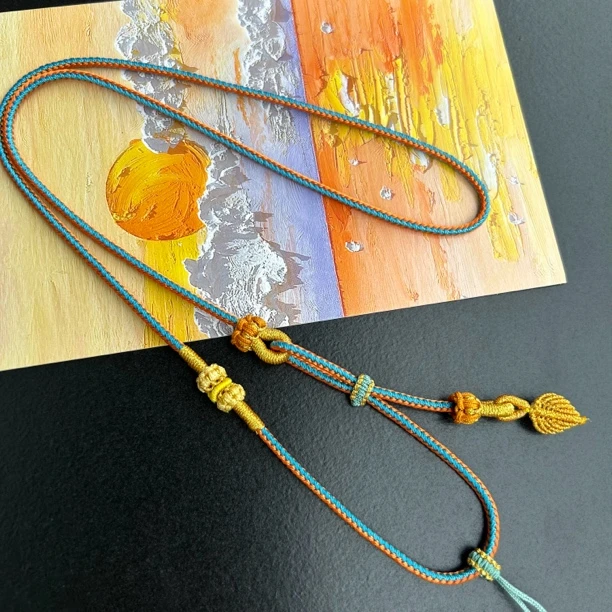 手工编织侧调吊坠绳百搭双色精致款挂绳