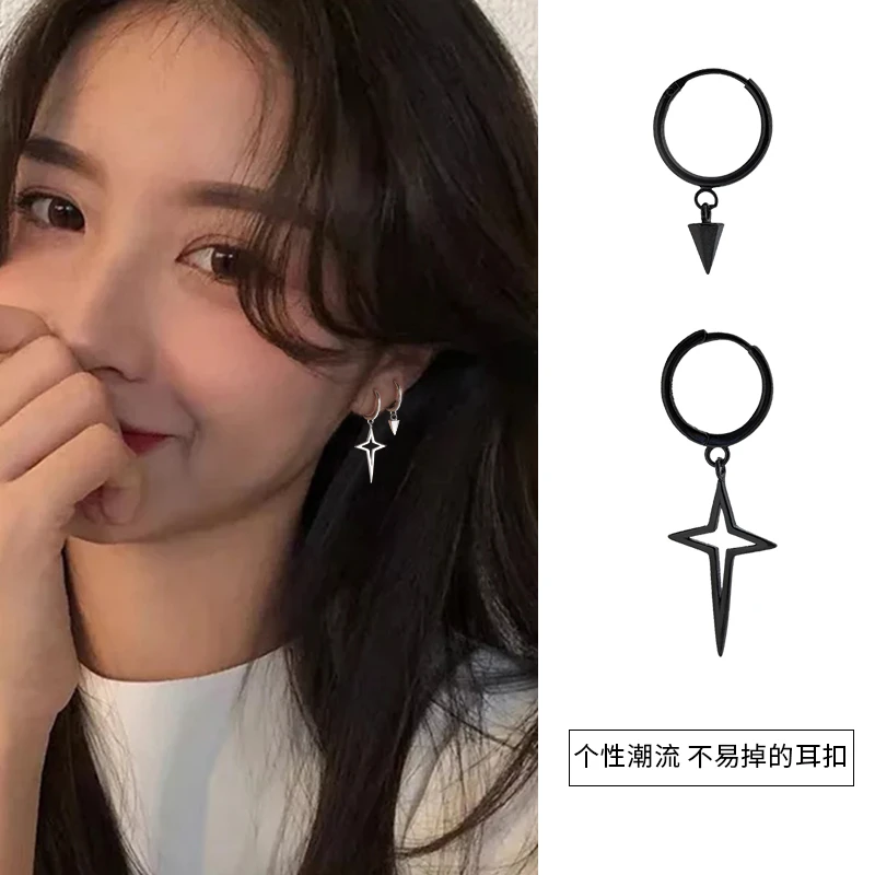 CUOOYINO/初影 925银耳饰 【酷炫星】耳扣耳环耳圈耳饰轻奢潮饰品