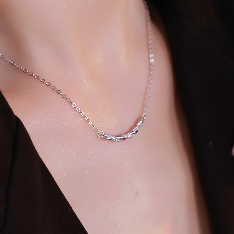 CUOOYINO/初影 铜合金项链 【麻花结】精致百搭项链气质轻奢锁骨链