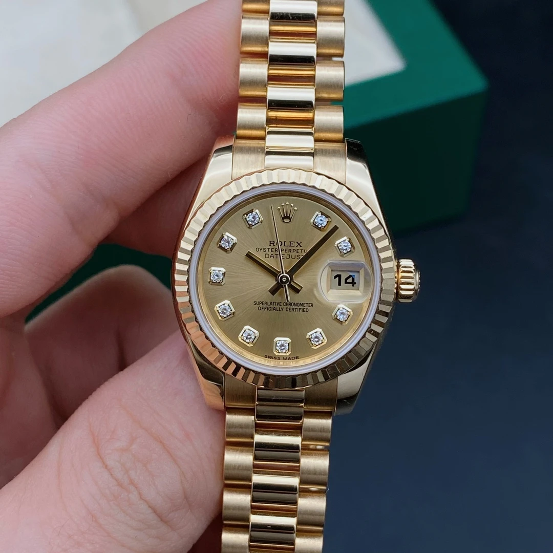 99新 Rolex/劳力士 日志179178女表/自动机械/表径26/原钻