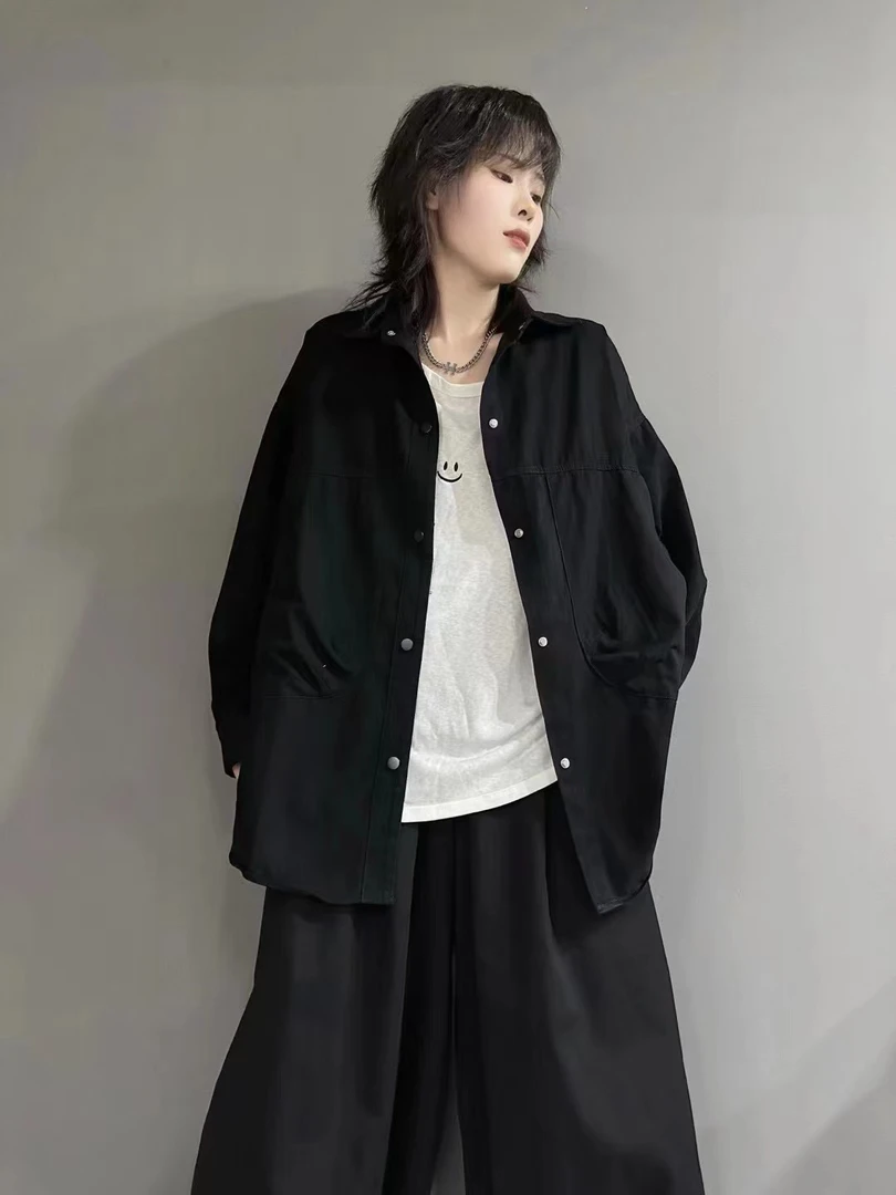 休闲棉衬衣外套2024新款