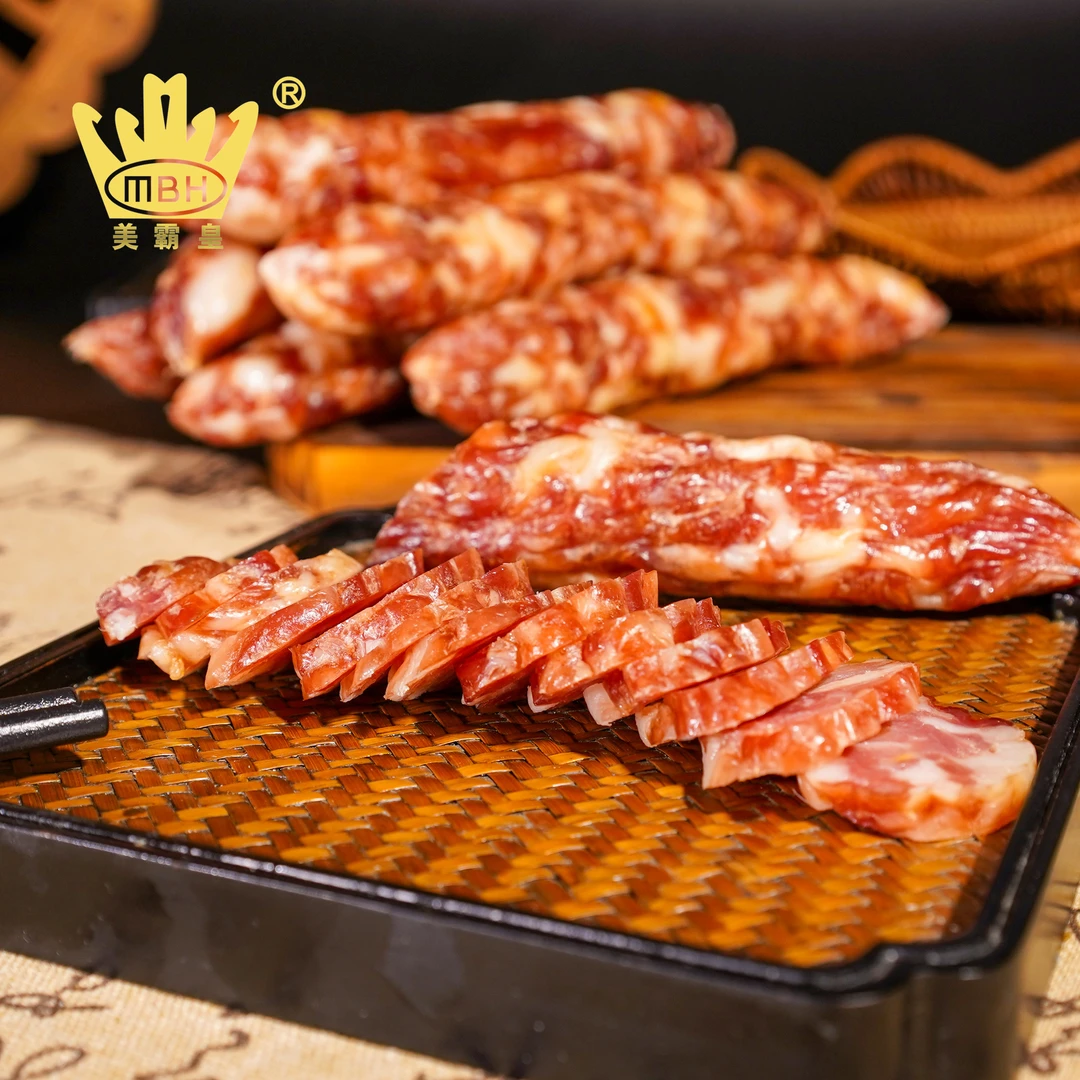 美霸皇手工土香肠纯鲜肉真空美味食用原味带甜金华火腿片风味腊肠