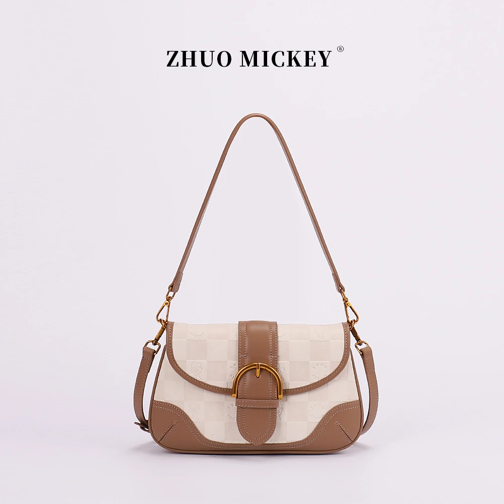 ZHUO MICKEY新款时尚百搭单肩斜挎包Z2618白色