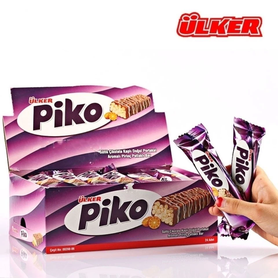 土耳其优客牌Piko皮克橙味脆皮香米巧克力棒18克全国包邮