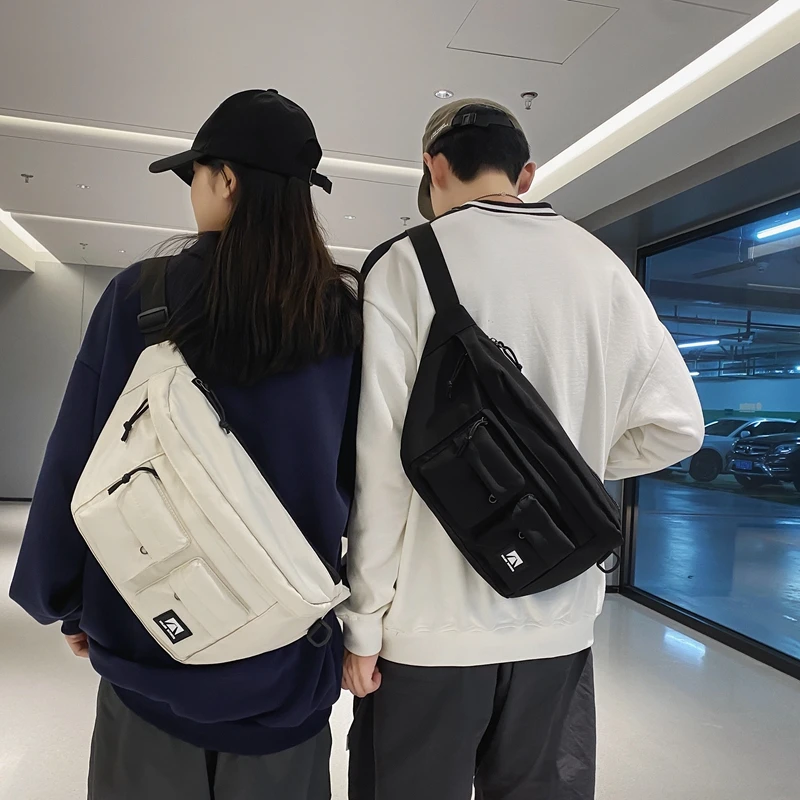 BEIGANGJIA/北港家（男女款）多口袋潮酷休闲风新款时尚大容量胸包