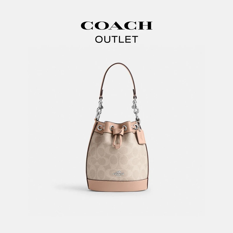 【千颂妮专享】COACH/蔻驰 经典标志迷你水桶包
