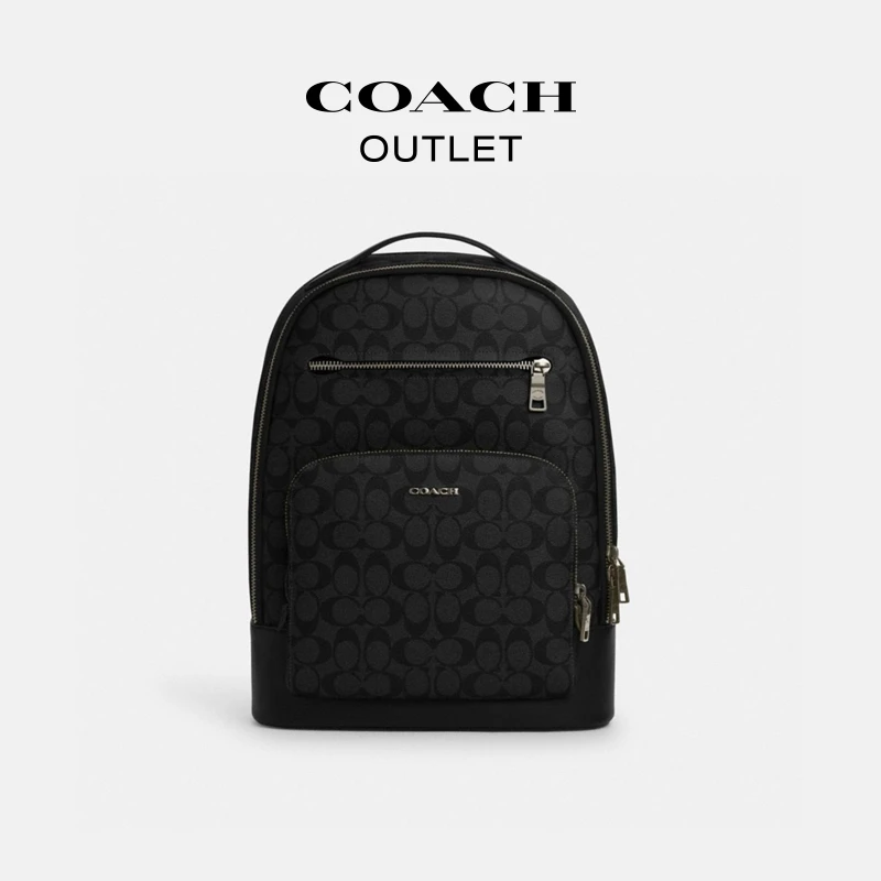 COACH/蔻驰奥莱 经典标志ETHAN双肩包