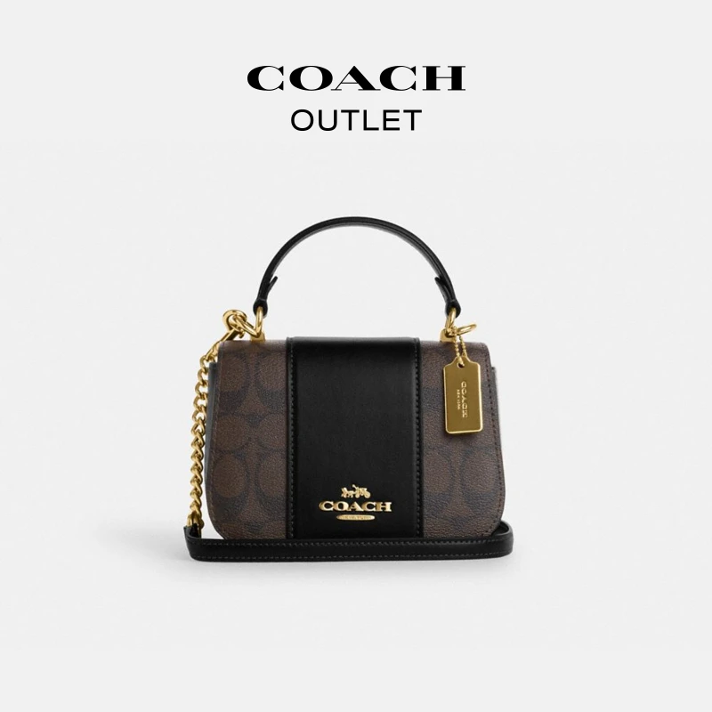 COACH/蔻驰奥莱 经典标志LYSA顶部手柄手袋