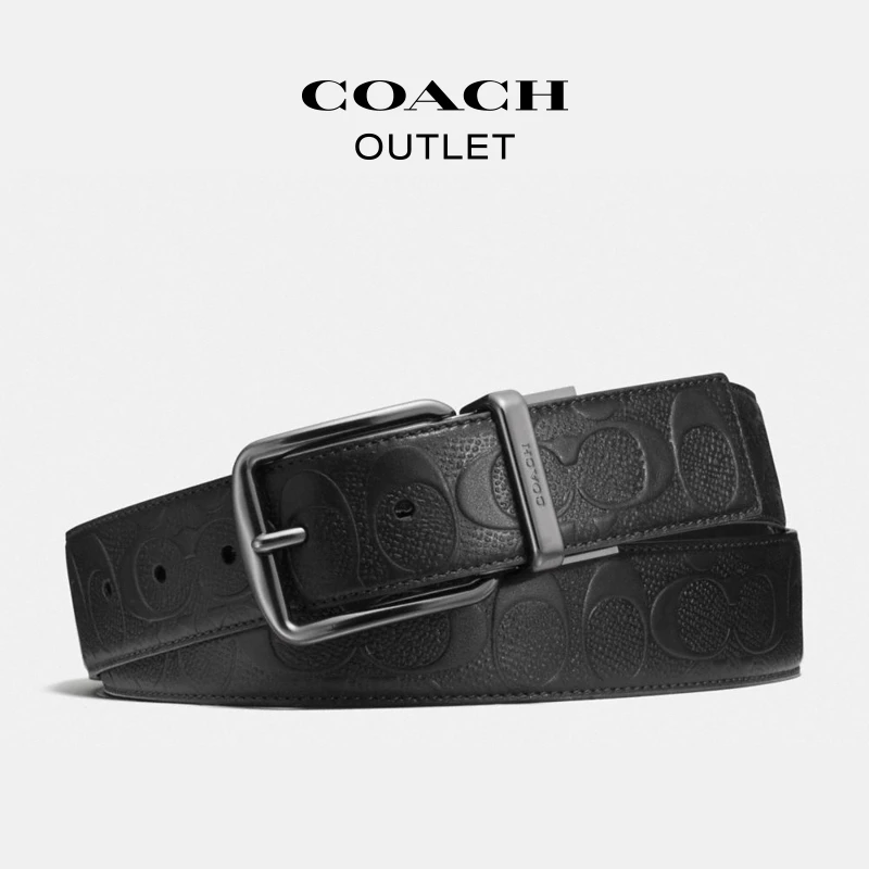 COACH/蔻驰奥莱 针扣可裁剪双面腰带,38MM