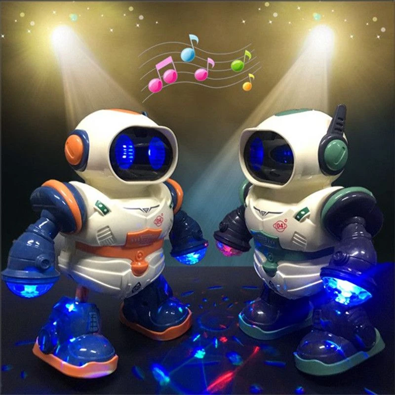 儿童跳舞机器人灯光音乐特技摇摆电动玩具男孩宝宝科技感生日礼物