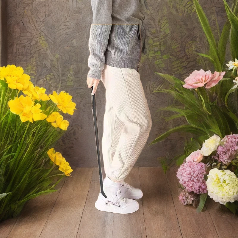 高档塑料长柄鞋拔家用磁吸悬挂孕妇超长穿鞋辅助鞋抽长把提鞋器