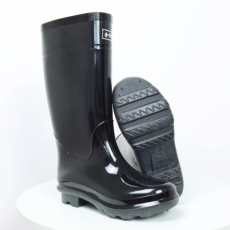 时尚高筒雨鞋男牛筋底防滑耐磨防水鞋套四季厨房工地工作水靴胶鞋