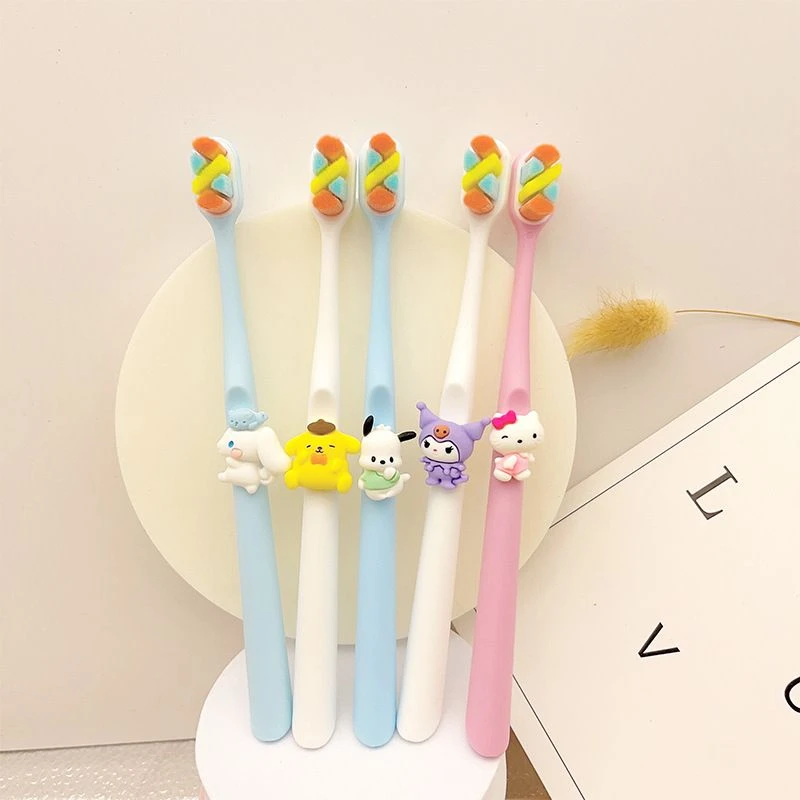 三丽鸥万毛软毛情侣学生成人大童可爱卡通6-10-12-16便携牙刷亲子