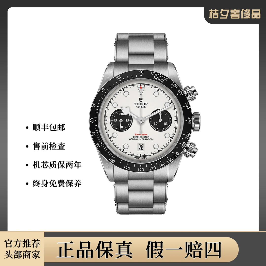 99新 TUDOR/帝舵 碧湾系列M79360N-0002黑白盘腕表/WHT022903