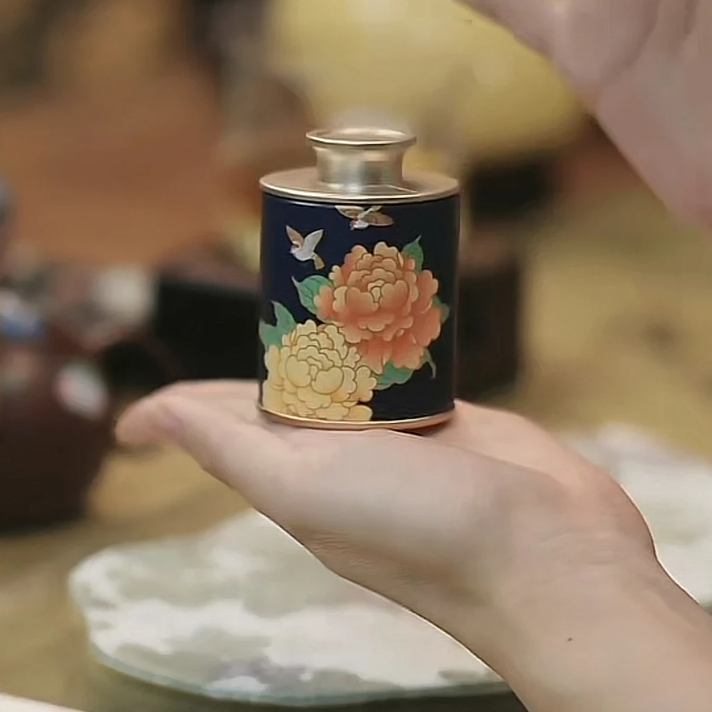 茉莉六堡罐子小罐装窨制花茶