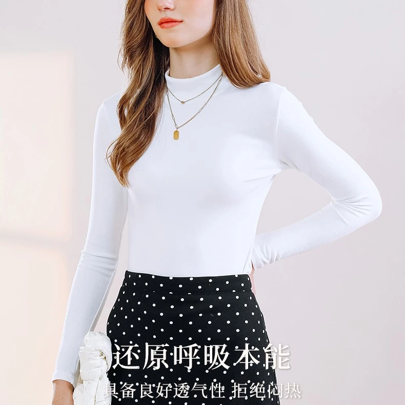时尚百搭女士半高领打底衫007