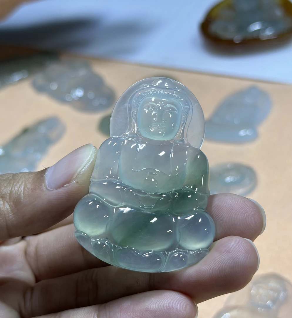 冰飘绿花正装观音