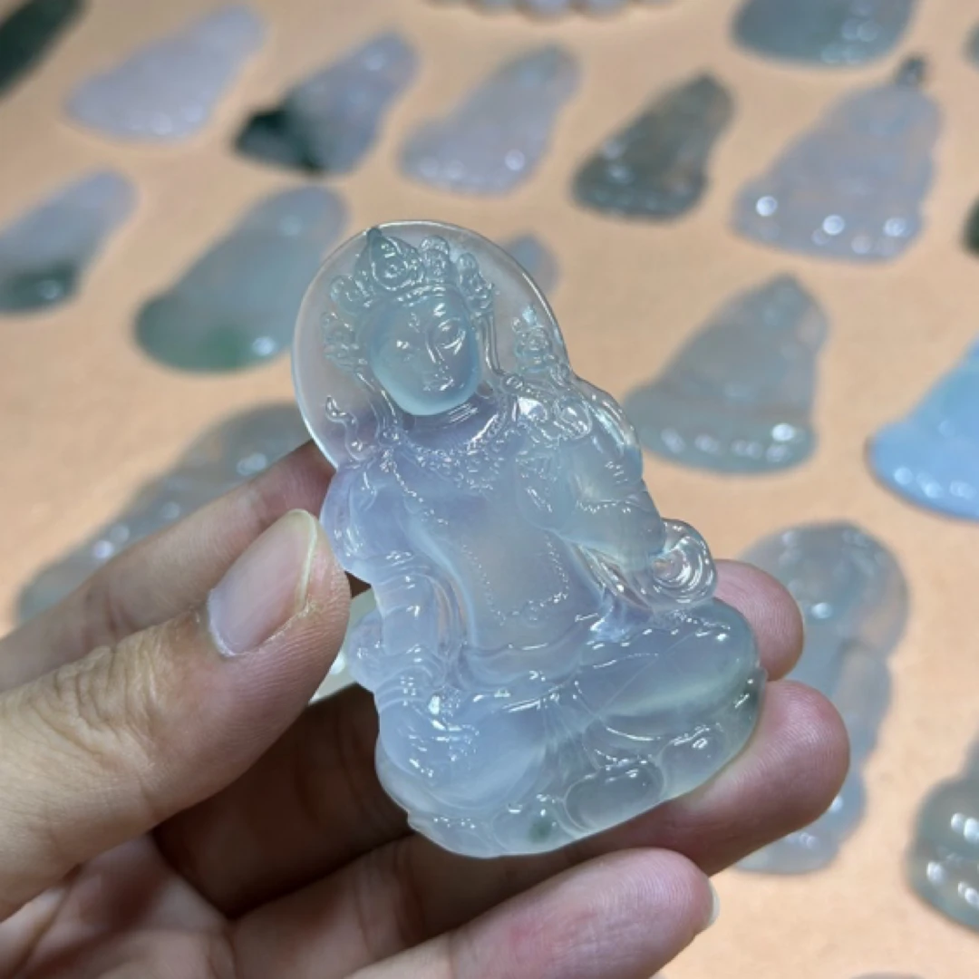 缅甸翡翠正冰度母