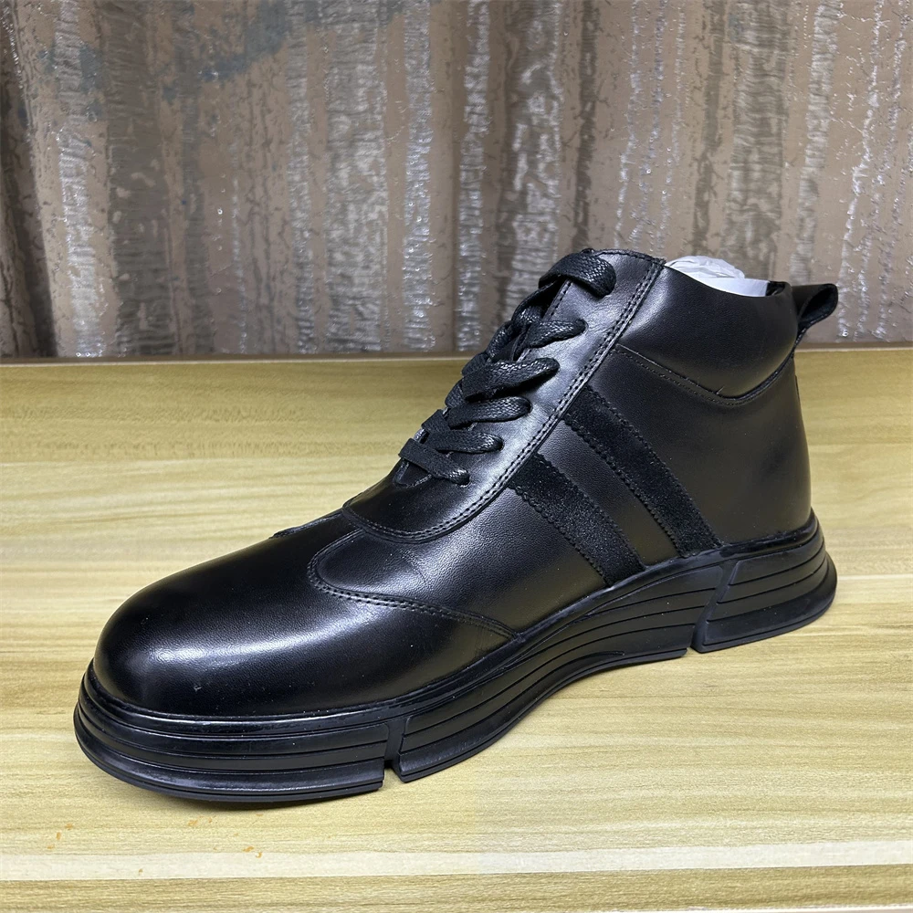 【编号：320】经典m毛粘系带短k35-44码男女情侣款真皮系带男皮鞋