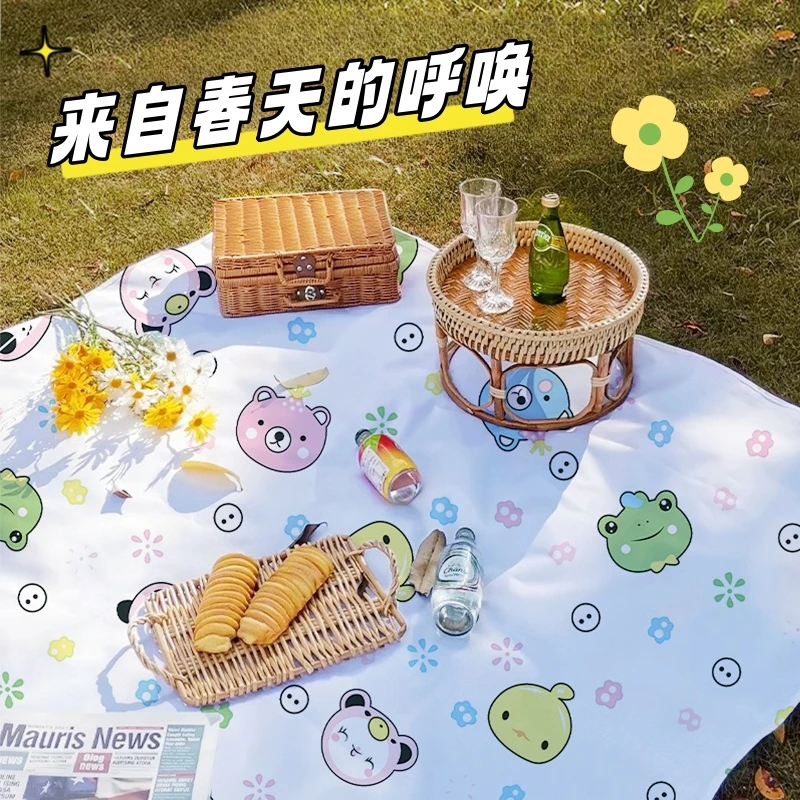 一次性野餐垫隔脏户外野炊加大餐垫沙滩草坪防潮加厚露营地垫子