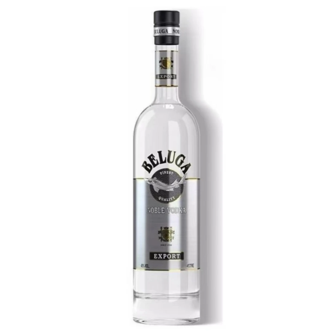 俄罗斯原装进口白鲸牌贵族/大西洋彼岸伏特加配制酒鲟鱼酒500ml