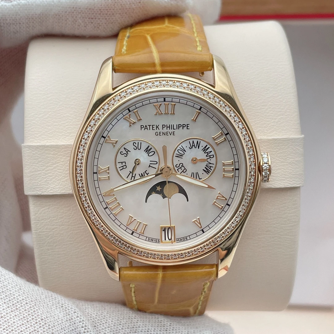 99新 Patek Philippe/百达翡丽 4936J原钻自动机械表径37mm