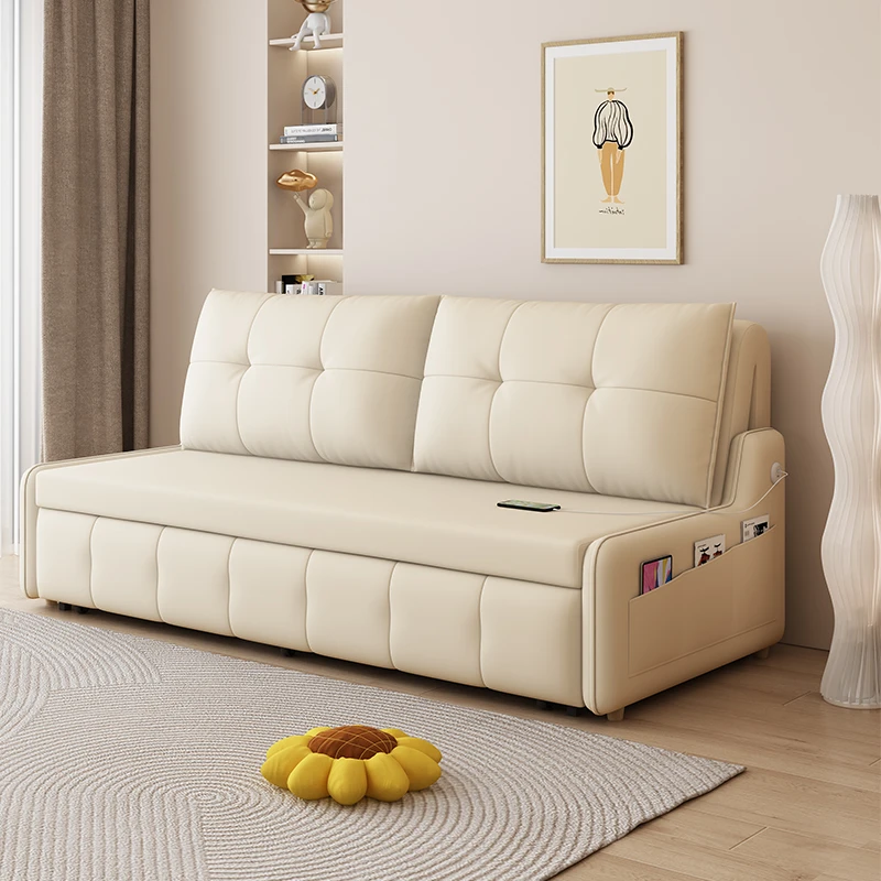 多功能电动沙发客厅简约两用床双人单人可折叠家用阳台书房