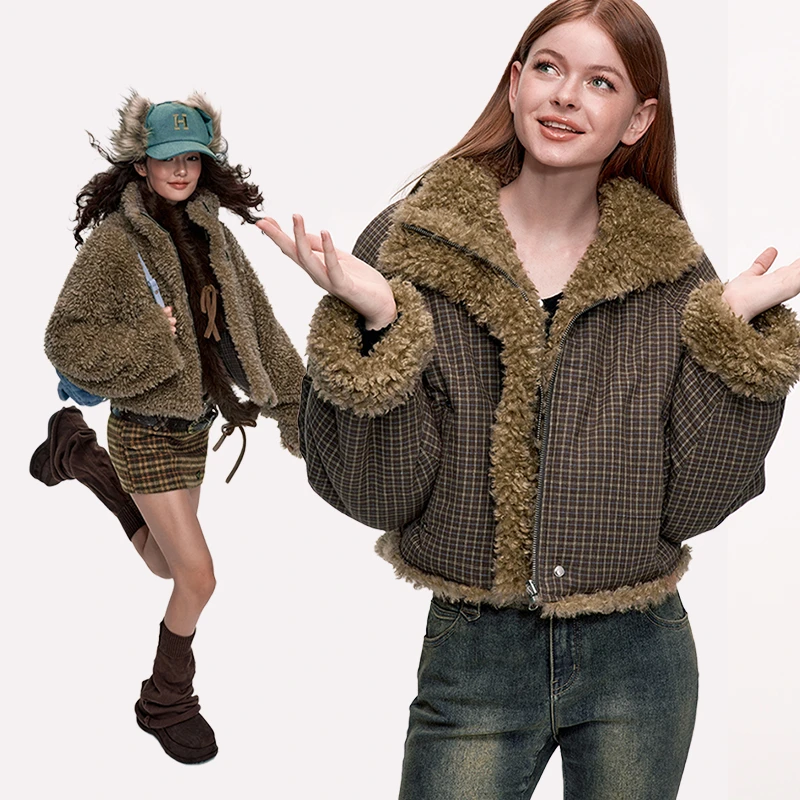 wooha 吾哈2024冬季新款双面穿棉服