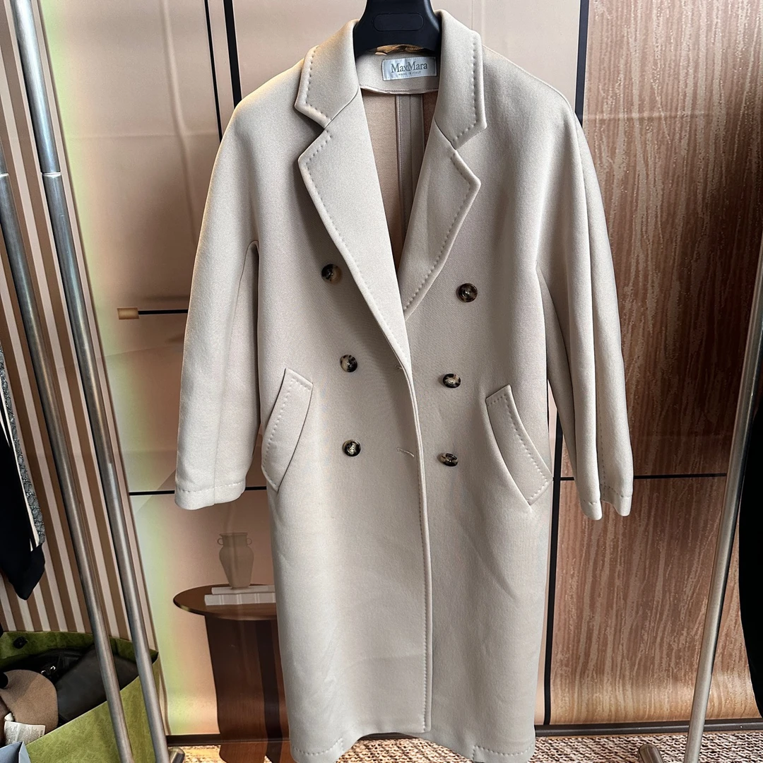 Maxmara 麦丝玛拉 米色长款大衣 38码 99新