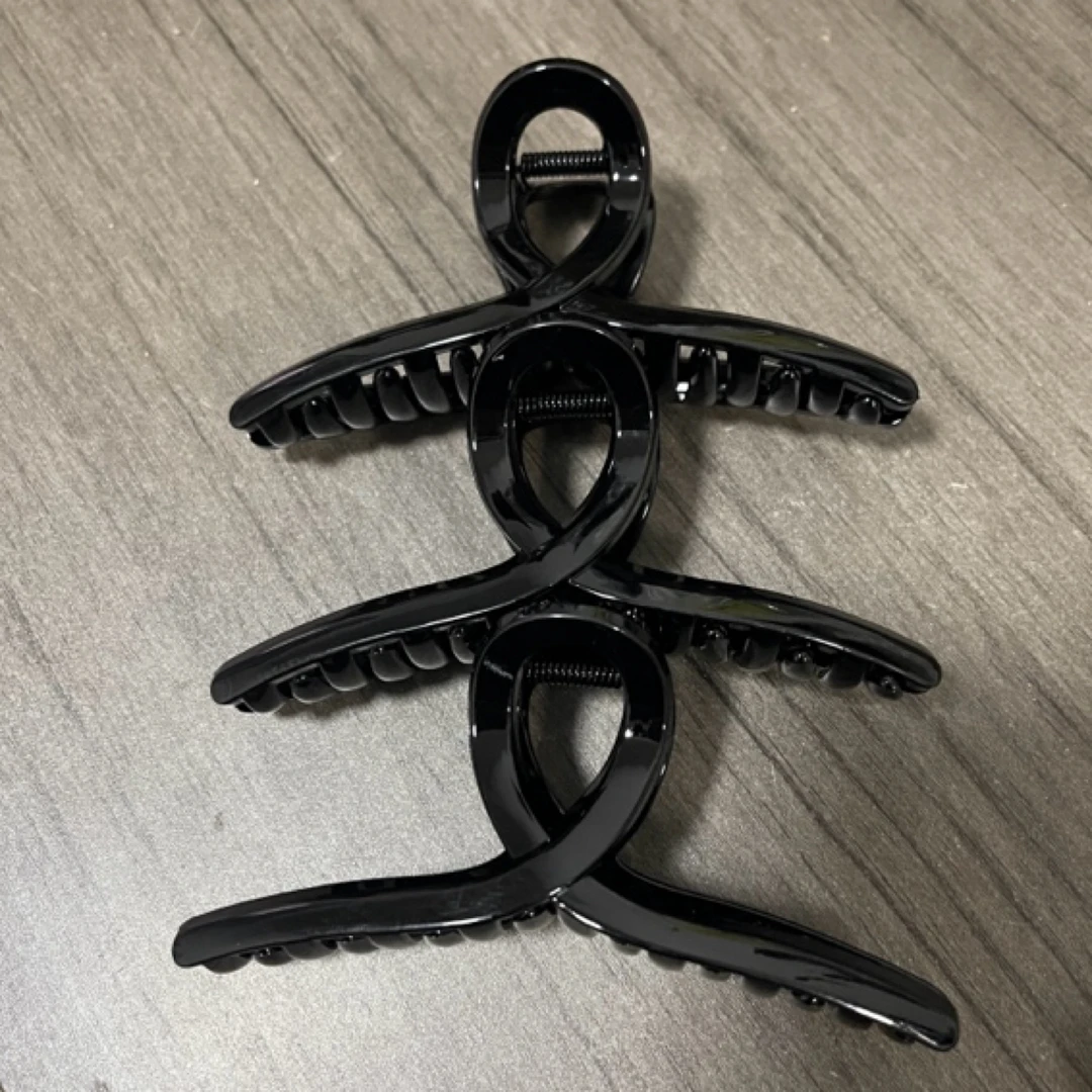 三个装 超大号发夹显气质发饰发卡鲨鱼夹