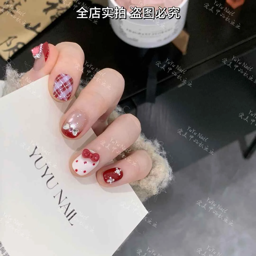 YUYU -【公主很甜】 -彩绘猫眼系列-小众设计师手工穿戴甲
